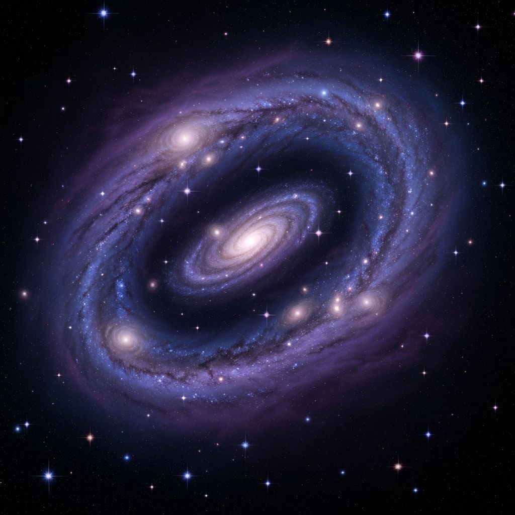 Ethereal cosmic nebula